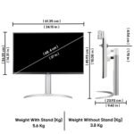 LG Ultrafine 27UP650K-W 4K UHD (3840 x 2160) IPS Panel 60Hz, 5 MS, Computer Monitor 9 LG Ultrafine 27UP650K-W 4K UHD (3840 x 2160) IPS Panel 60Hz, 5 MS, Computer Monitor