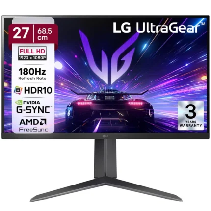 LG Ultragear 27GS65F 27 Inch Full HD IPS Panel 180Hz 1ms (GtG) HDR10 Gaming Monitor