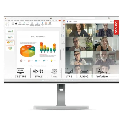 Home 9 Lenovo L24M-4A 24 inch FHD IPS 100Hz, 1ms, FreeSync, 3Wx2 Speakers, 4xUSB-A, 1xUSB-C, 1x HDMI, PD-45W Monitor