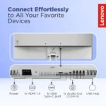 Lenovo L24M-4A 24 inch FHD IPS 100Hz, 1ms, FreeSync, 3Wx2 Speakers, 4xUSB-A, 1xUSB-C, 1x HDMI, PD-45W Monitor