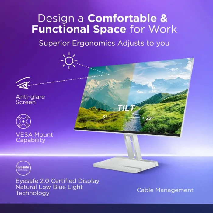 Lenovo L27i-4A 27 inch IPS Panel FHD 1920x1080, 100Hz, 1 MS Tilt Monitor Lenovo L27i-4A 27 inch IPS Panel FHD 1920x1080, 100Hz, 1 MS Tilt Monitor