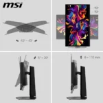 MSI MAG 271QPX QD-OLED E2, 27 inch OLED, WQHD 2560x1440, 240Hz, USB-C Gaming Monitor