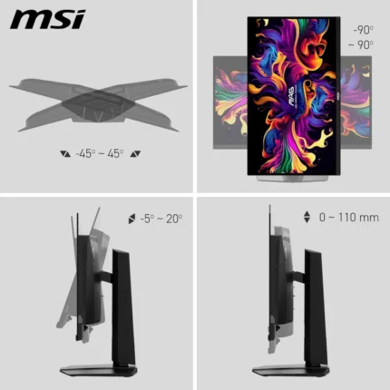 MSI MAG 271QPX QD-OLED E2, 27 inch OLED, WQHD 2560x1440, 240Hz, USB-C Gaming Monitor