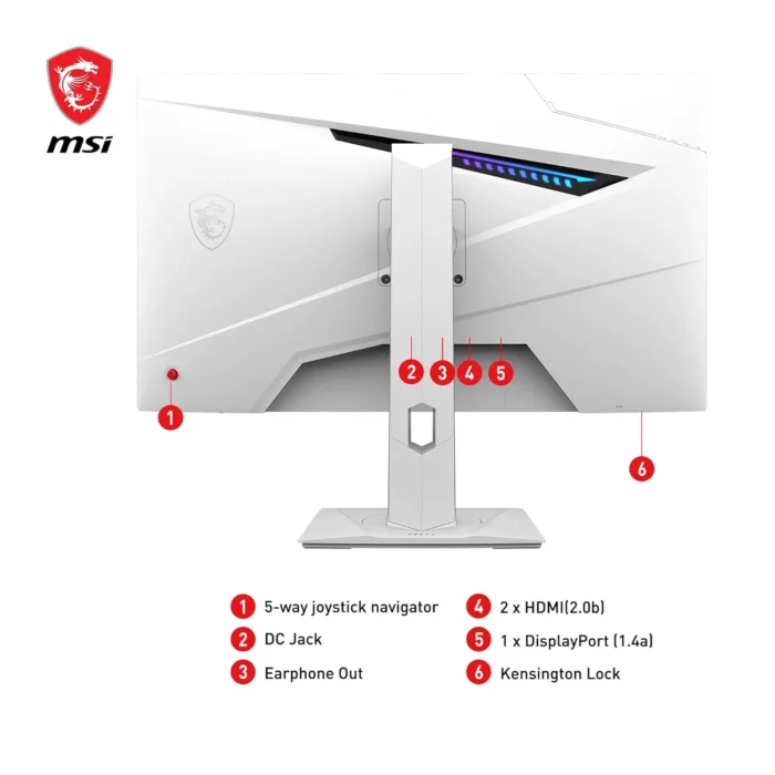 MSI MAG 274QRFW 27 Inch WQHD 2560x1440 Rapid IPS Panel, 180Hz, 1ms GtG, Gaming Monitor MSI MAG 274QRFW 27 Inch WQHD 2560x1440 Rapid IPS Panel, 180Hz, 1ms GtG, Gaming Monitor