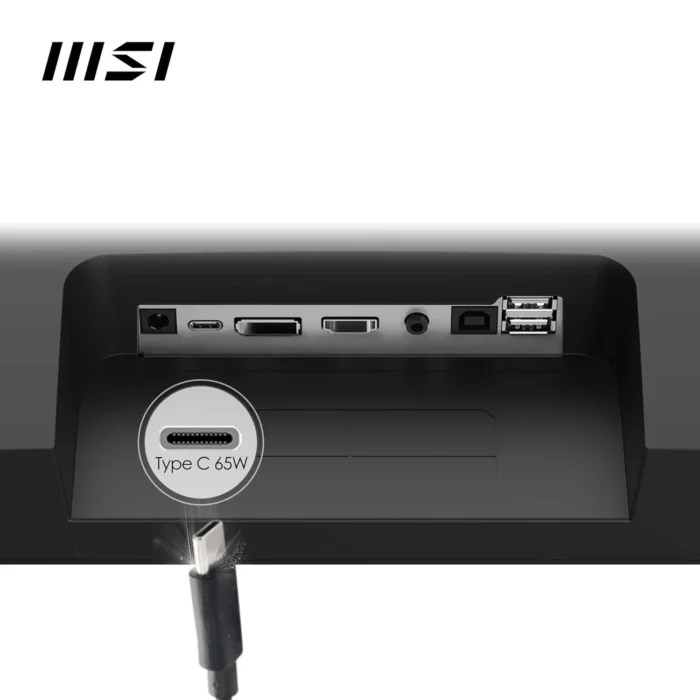 MSI Modern MD272XP 27 Inch FHD, IPS Panel, 100 Hz, Eye-Friendly Screen, USB Type-C Office Monitor