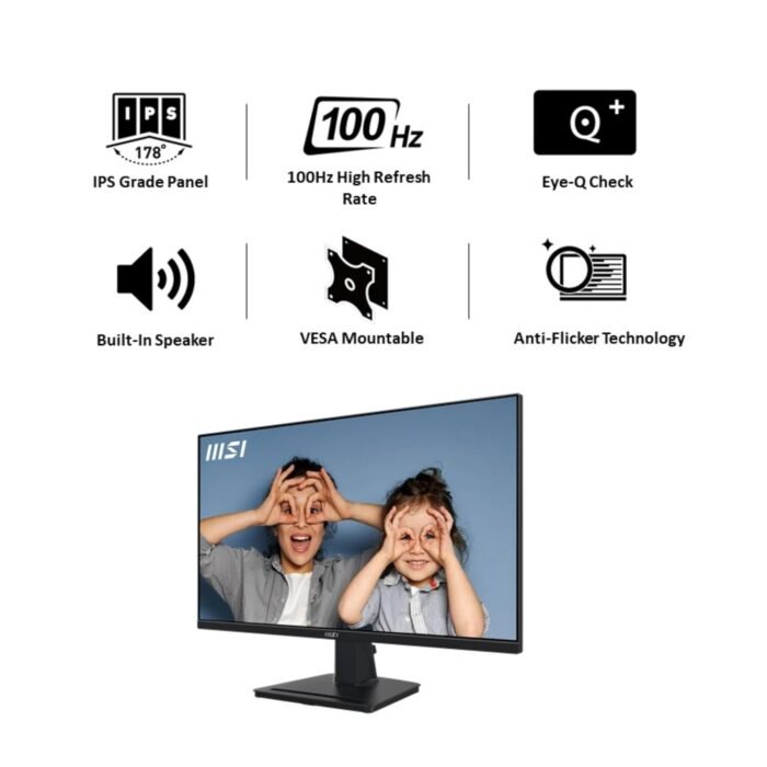 MSI PRO MP275Q 27 Inch 2K IPS Panel, 100 Hz, Eye-Friendly Screen Office Monitor MSI PRO MP275Q 27 Inch 2K IPS Panel, 100 Hz, Eye-Friendly Screen Office Monitor