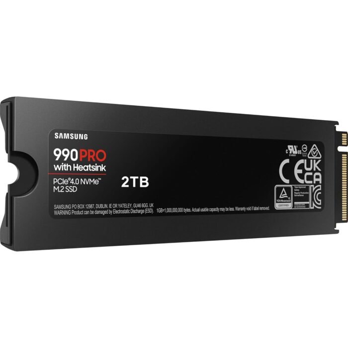Samsung 990 PRO 2TB PCIe M.2 Gen 4 Internal SSD with Heatsink Samsung 990 PRO 2TB PCIe M.2 Gen 4 Internal SSD with Heatsink