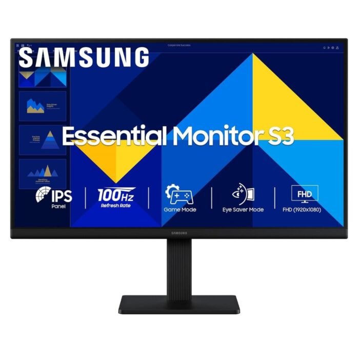 Samsung S3 24 Inch FHD IPS Panel 100Hz Super Slim Borderless Design Flat Monitor Samsung S3 24 Inch FHD IPS Panel 100Hz Super Slim Borderless Design Flat Monitor