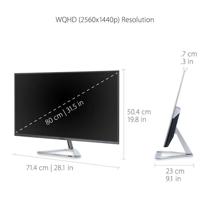 ViewSonic VX3276-2K-MHD-2 32 Inch 2K QHD 2560x1440 75Hz Frameless Entertainment Monitor ViewSonic VX3276-2K-MHD-2 32 Inch 2K QHD 2560x1440 75Hz Frameless Entertainment Monitor