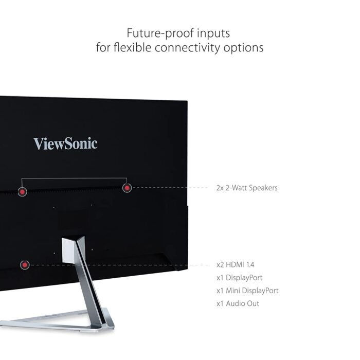ViewSonic VX3276-2K-MHD-2 32 Inch 2K QHD 2560x1440 75Hz Frameless Entertainment Monitor ViewSonic VX3276-2K-MHD-2 32 Inch 2K QHD 2560x1440 75Hz Frameless Entertainment Monitor