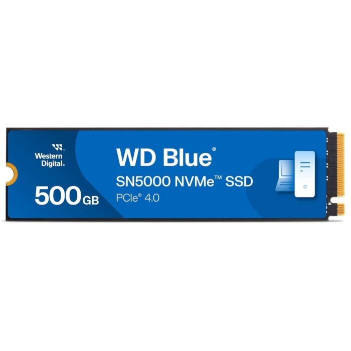 WD Blue SN5000 500GB PCIe Gen 4 NVMe M.2 Gaming SSD