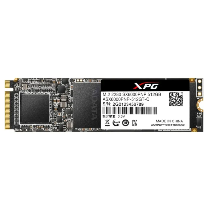 ADATA XPG SX6000 Pro 512GB PCIe Gen3x4 M.2 2280 NVME SSD