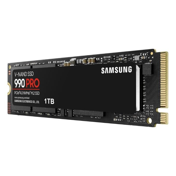 Samsung 990 PRO 1TB Up to 7,450 MBs R, 6,900 MBs W Speed PCIe 4.0 M.2 2280 Internal SSD Samsung 990 PRO 1TB Up to 7,450 MBs R, 6,900 MBs W Speed PCIe 4.0 M.2 2280 Internal SSD