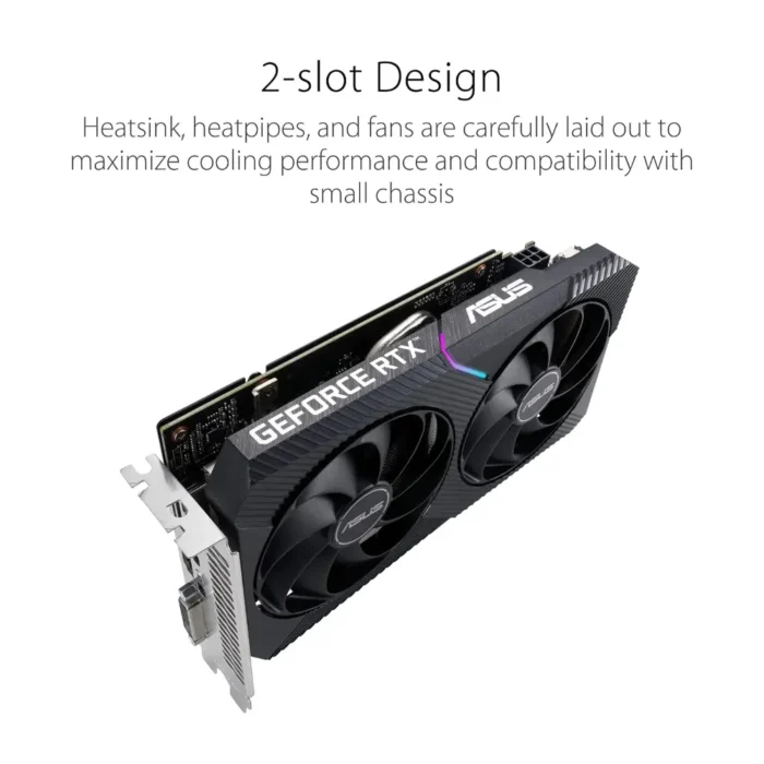 Asus Dual RTX 3050 V2 OC Edition 8GB GDDR6 Graphics Card