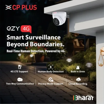 CP PLUS 3MP 4G Full HD Smart CCTV Camera for Home Outdoor