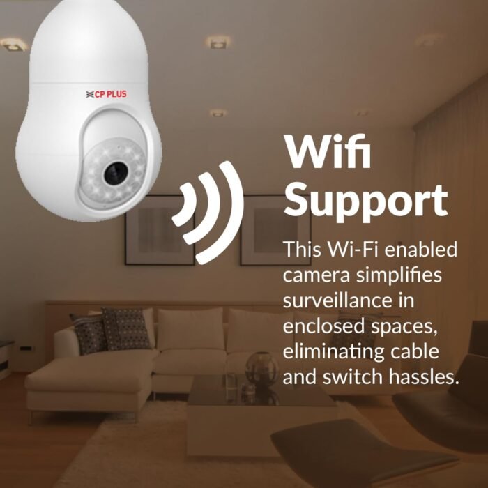 CP PLUS 3MP Smart WiFi Bulb Security Camera CP PLUS 3MP Smart WiFi Bulb Security Camera