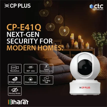 Home 6 CP PLUS 4MP Quad HD Smart Wi-Fi CCTV Camera