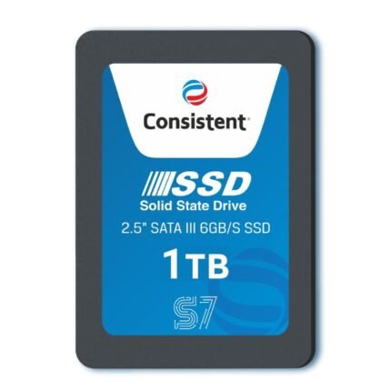 Consistent 1TB 2.5 Inch Read 550MBs & Write 500MBs SATA Internal SSD