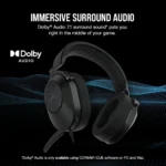 Corsair HS65 Dolby Audio 7.1 Surround Sound Wired Gaming Headphone (Carbon) 3 Corsair HS65 Dolby Audio 7.1 Surround Sound Wired Gaming Headphone