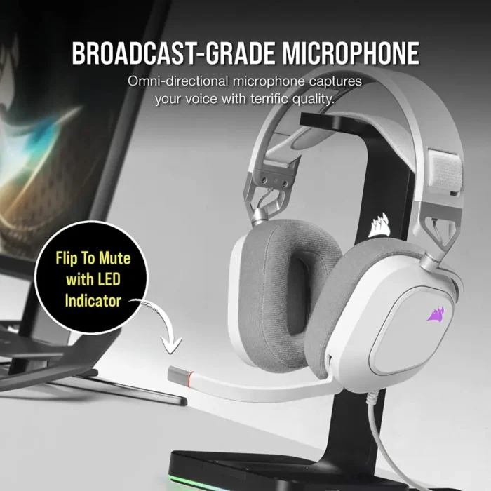 Corsair HS80 Dolby Audio 7.1 Surround Sound RGB Premium Gaming Headphone