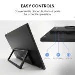 FRONTECH 15.6 Inch Full HD IPS, Dual Type-C & Mini HDMI, Built-in Speakers, 180° Stand Portable Monitor 3 FRONTECH 15.6 Inch Full HD Portable Monitor