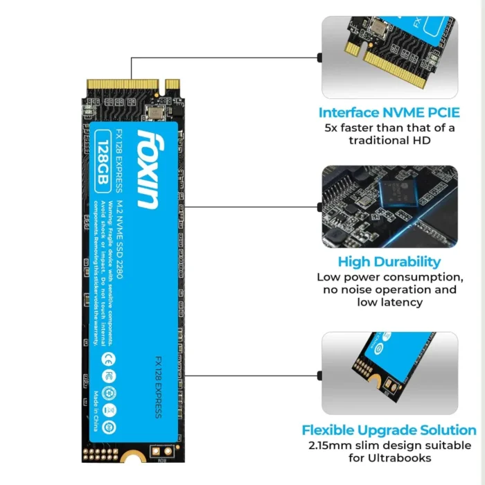 Foxin 128GB PCIE 3.0 M.2 NVME Internal SSD Foxin 128GB PCIE 3.0 M.2 NVME Internal SSD