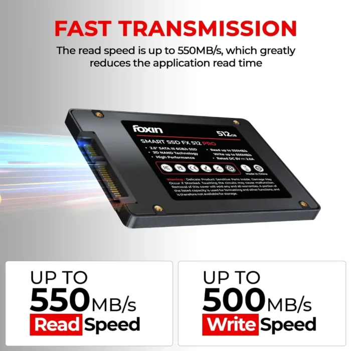 Foxin Pro 512GB 2.5 Inch SATA III 6GBS Internal SSD Foxin Pro 512GB 2.5 Inch SATA III 6GBS Internal SSD