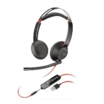 Poly Plantronics - Blackwire 5220 USB-A Dual Ear Wired On Ear Headphones with Mic 1 Poly Plantronics - Blackwire 5220 USB-A Dual Ear Wired On Ear Headphones with Mic