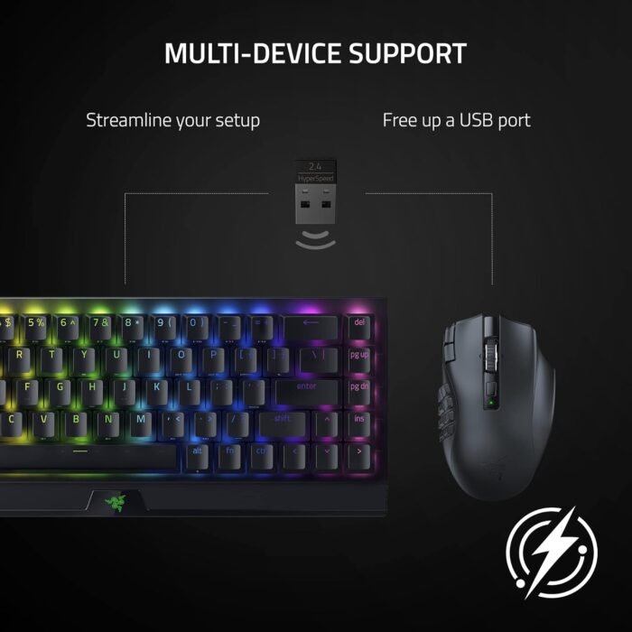 Razer Naga V2 HyperSpeed Wireless MMO Gaming Mouse Razer Naga V2 HyperSpeed Wireless MMO Gaming Mouse