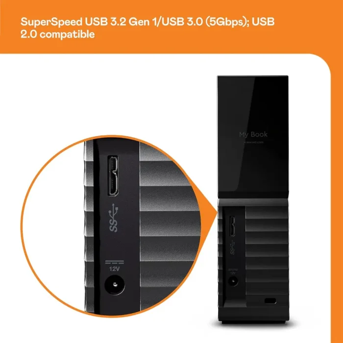WD My Book 6TB 3.5Inch, USB 3.0 Desktop External HDD