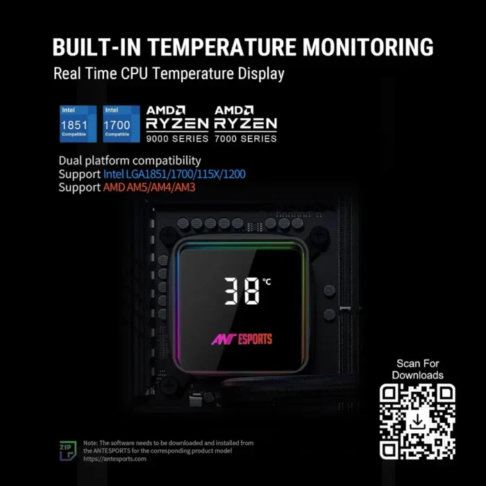 Ant Esports ICEStorm-240 ARGB CPU Liquid Cooler