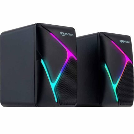 Home 1 Amazon Basics 2 x 3W Multimedia Gaming Desktop Speaker