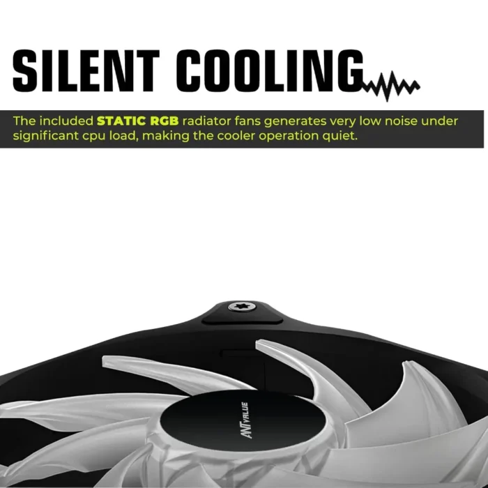 Ant Value AV240 240mm RGB AIO CPU Liquid Cooler