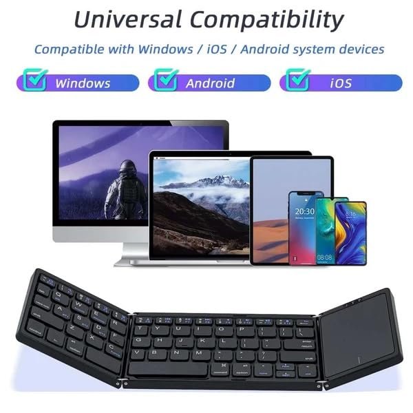 Atdaraz B089T Bluetooth Foldable Keyboard with Touchpad Atdaraz B089T Bluetooth Foldable Keyboard with Touchpad