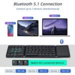 Atdaraz B089T Bluetooth Foldable Keyboard with Touchpad 6 Atdaraz B089T Bluetooth Foldable Keyboard with Touchpad
