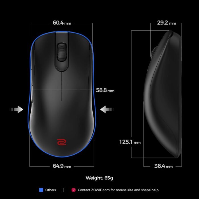 BenQ Zowie FK2-DW 65g Lightweight Wireless Symmetrical Gaming Mouse