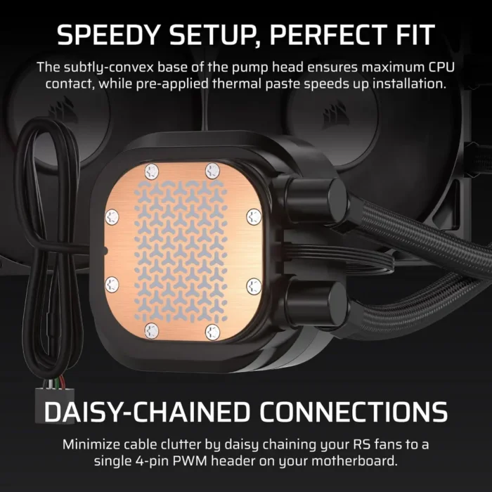 CORSAIR NAUTILUS 360 RS 2.1 Inch IPS LCD Screen Liquid CPU Cooler