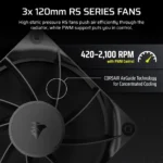 CORSAIR NAUTILUS 360 RS 2.1 Inch IPS LCD Screen Liquid CPU Cooler