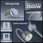 FOXIN 5M Long 10AWG Heavy Duty Male to Female Power Extension Cord 2 FOXIN 5M Long 10AWG Heavy Duty Male to Female Power Extension Cord