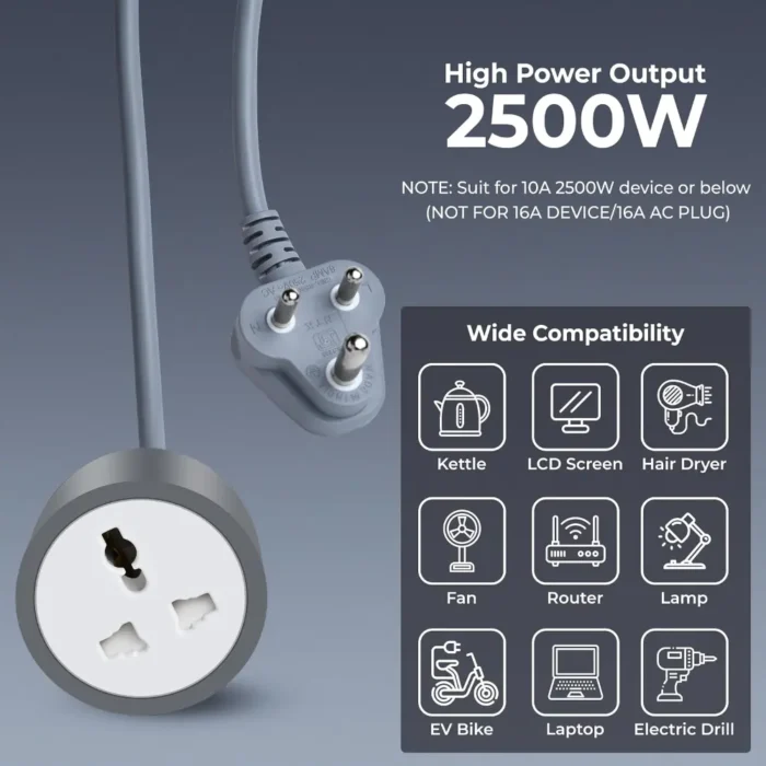 FOXIN 5M Long 10AWG Heavy Duty Male to Female Power Extension Cord FOXIN 5M Long 10AWG Heavy Duty Male to Female Power Extension Cord