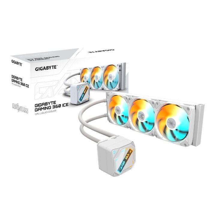 Gigabyte Gaming 360 ICE White ARGB Liquid CPU Cooler Gigabyte Gaming 360 ICE White ARGB Liquid CPU Cooler