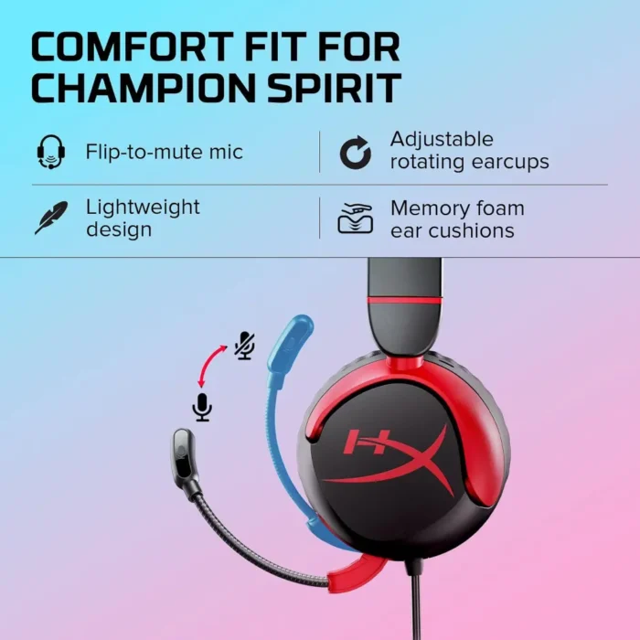 HyperX Cloud Mini Wired On Ear Headphone HyperX Cloud Mini Wired On Ear Headphone