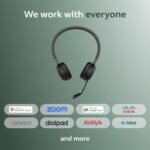 Jabra Evolve 65 TE MS Wireless Stereo Office Headset with Mic