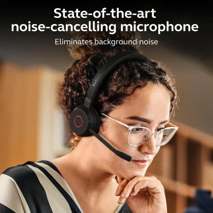 Jabra Evolve 65 TE MS Wireless Stereo Office Headset with Mic