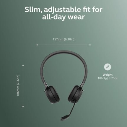 Jabra Evolve 65 TE MS Wireless Stereo Office Headset with Mic