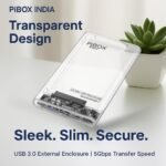 PiBOX India Transparent 2.5 inch HDD Enclosure | SSD Enclosure 2 PiBOX India Transparent 2.5 inch HDD Enclosure | SSD Enclosure