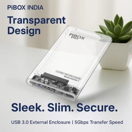 PiBOX India Transparent 2.5 inch HDD Enclosure | SSD Enclosure