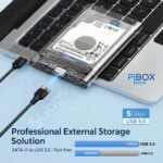 PiBOX India Transparent 2.5 inch HDD Enclosure | SSD Enclosure 5 PiBOX India Transparent 2.5 inch HDD Enclosure | SSD Enclosure
