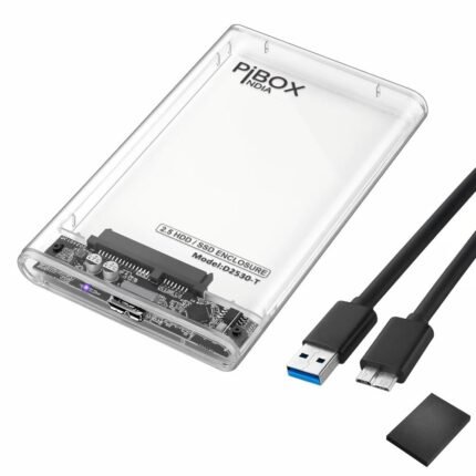 PiBOX India Transparent 2.5 inch HDD Enclosure | SSD Enclosure