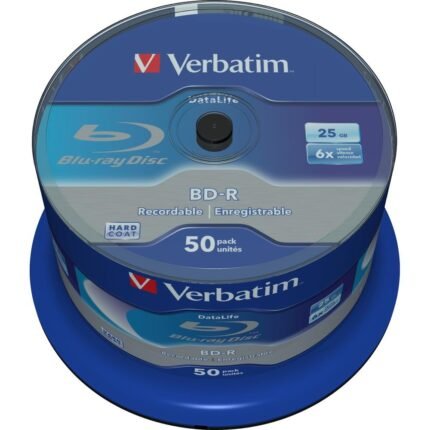 Verbatim 43838 Recordable Datalife Bluray 25GB BD-R Disc